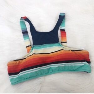 SALE {Rip Curl} High Neck Striped Bikini Top